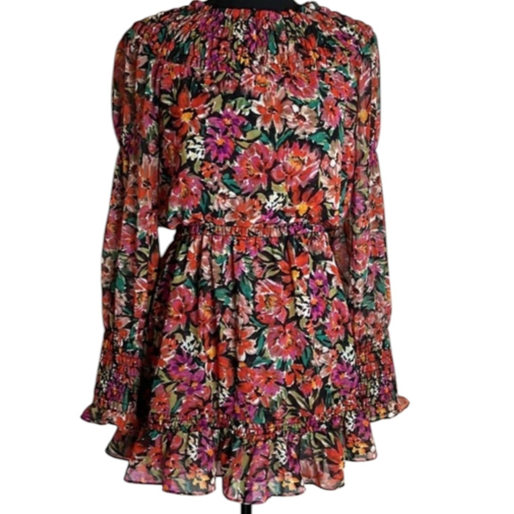 Misa‎ Los Angeles Marin Floral Mini Dress Womens S Dainty Feminine Romantic